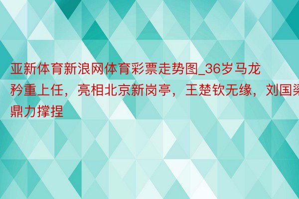 亚新体育新浪网体育彩票走势图_36岁马龙矜重上任，亮相北京新岗亭，王楚钦无缘，刘国梁鼎力撑捏